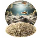 Żwirek kwarcowy do akwarium naturalny piasek 0-2mm 5 kg