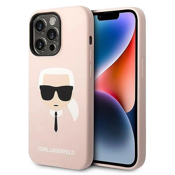 Etui Karl Lagerfeld Silicone Karl's Head MagSafe na iPhone 14 Pro Max