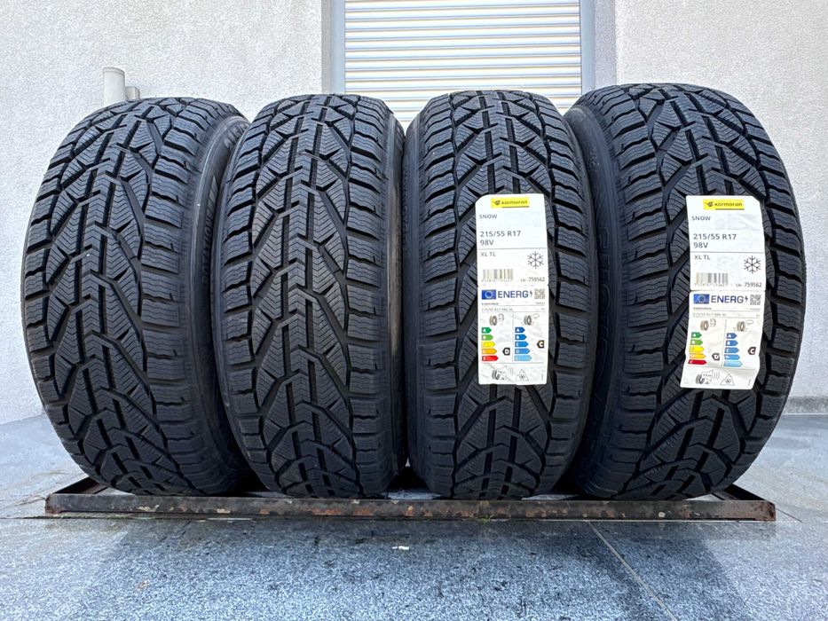 4szt NOWE! zimowe 215/55r17 Kormoran Snow 98V XL prod 2025rok! 5lat gw