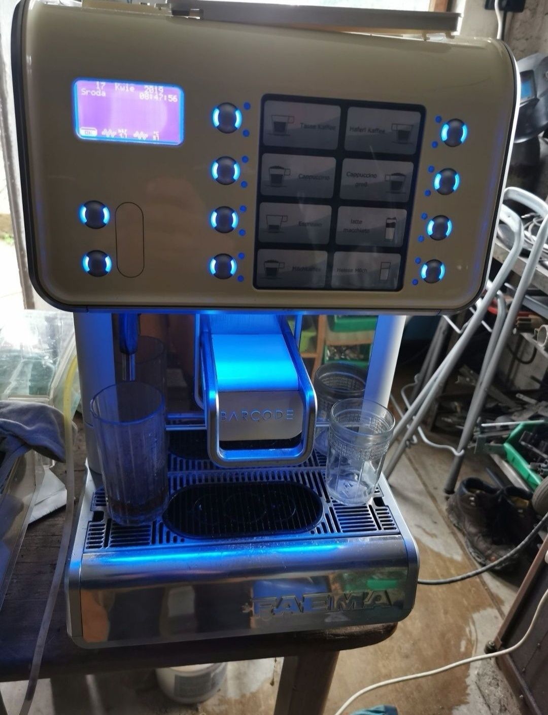 Dwa ekspresy do kawy faema barcode cimbali q10