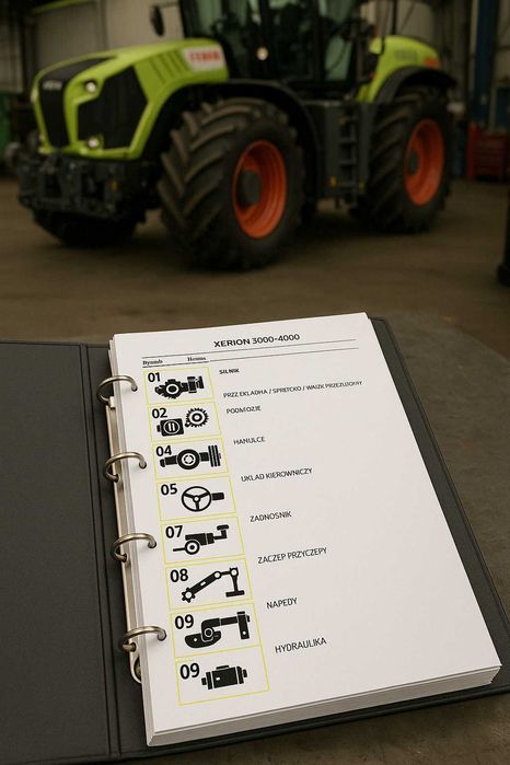 Claas XERION 4000,5000 katalog części po Polsku