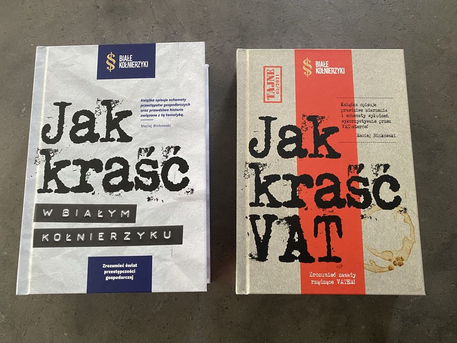Zestaw książek „Jak kraść VAT” + „Jak kraść w białym kołnierzyku” - BK