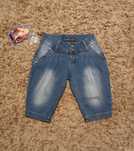 Spodnie 2/5 Makpl Jeans przecierane rozmiar 24 poleca Hannah Montana