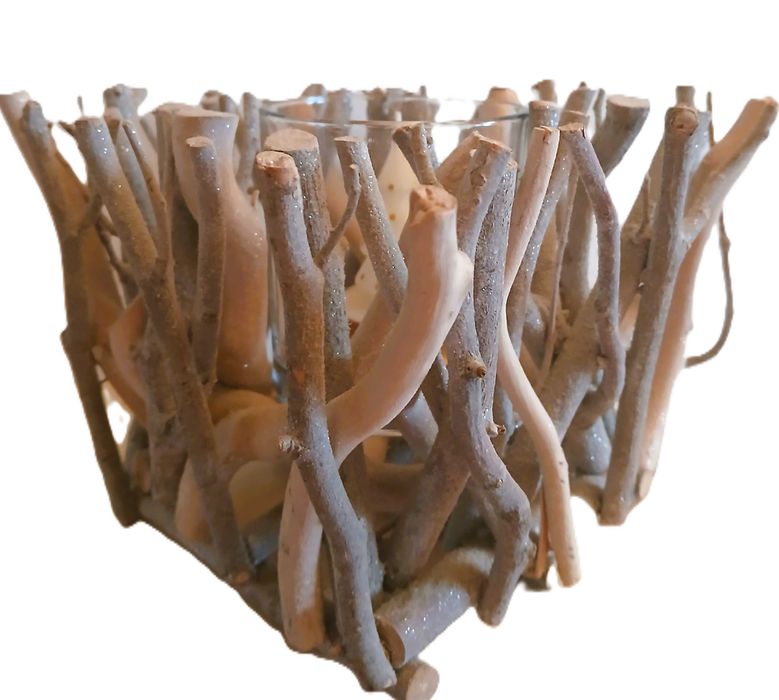 świecznik rustykalny ozdobny