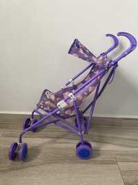 коляска-трость с козырьком для куклы металлическая