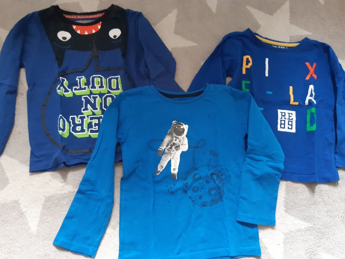 3 x t-shirt r.110 na długi rękaw Reserved