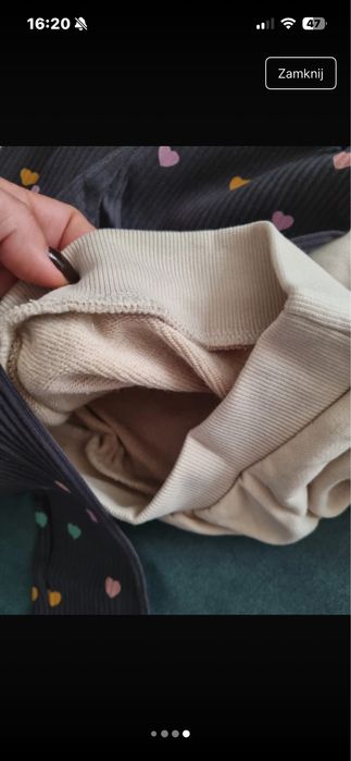 Dwa noww komplety zara 116 bluza i getry