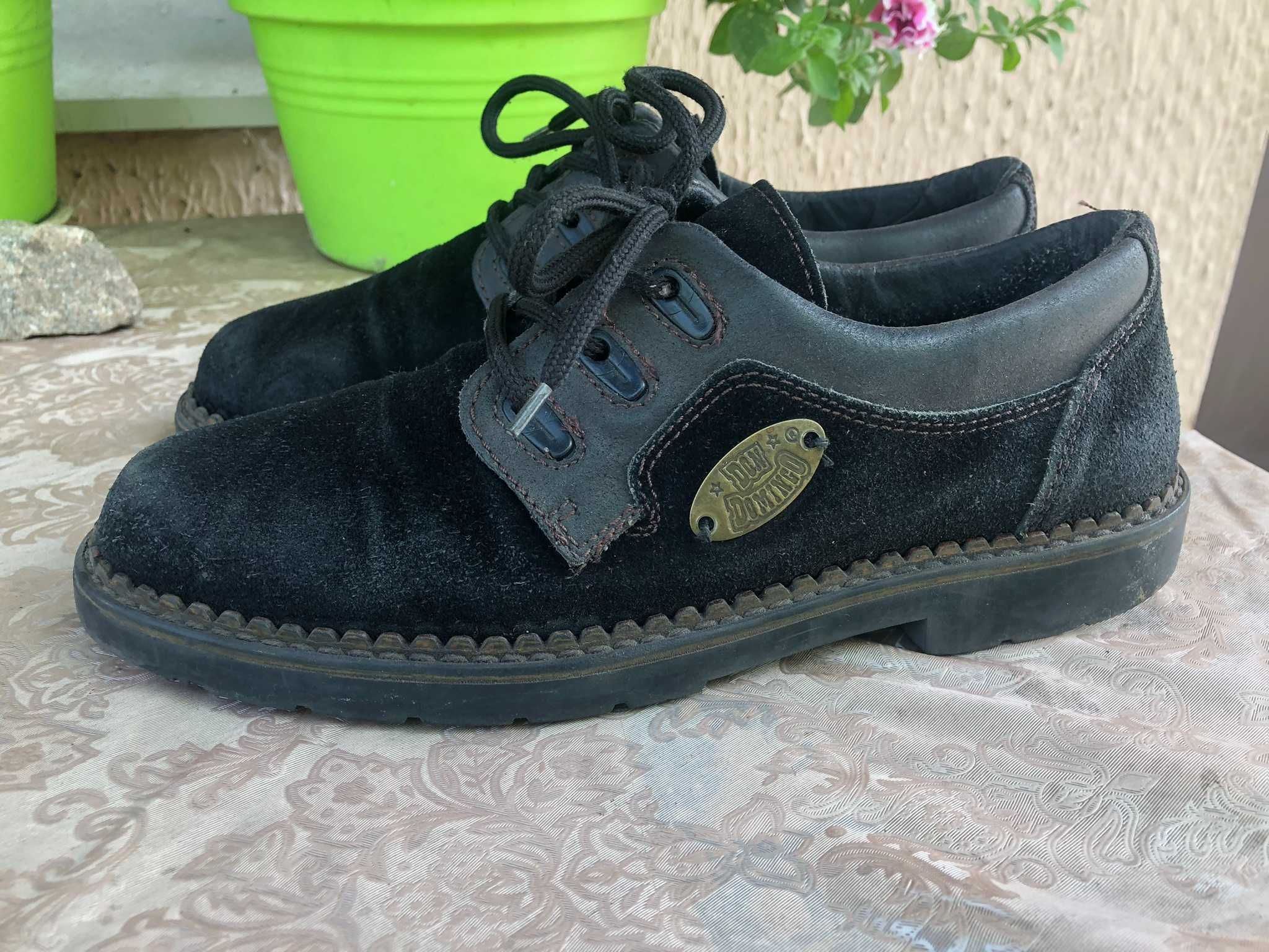 Винтажные ботинки Don Domingo, замша,40-41 (редкие, массивная подошва)