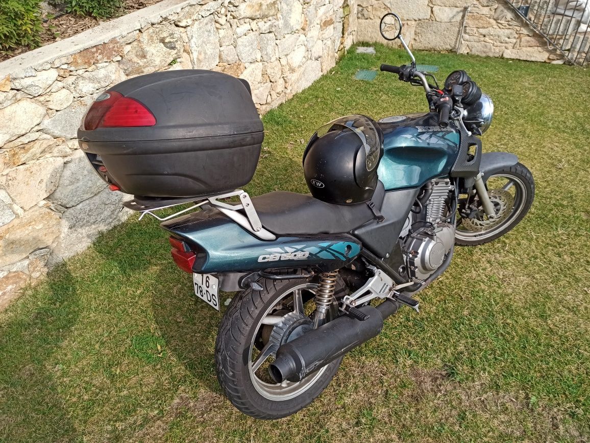 Honda CB500 + Mala + Capacete - Aceito troca