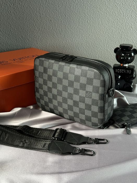 Чоловіча сумка Louis Vuitton мужская сумка дуо барсетка 2в1 мессенджер