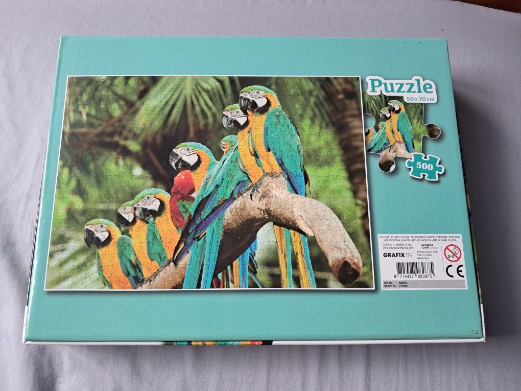Nowe puzzle papugi 500 elementów