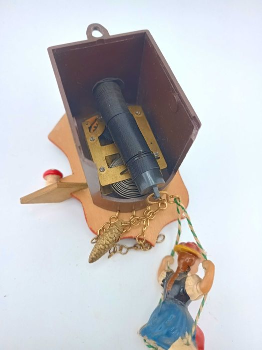 Wiszący zegar - kukułka - skoczek