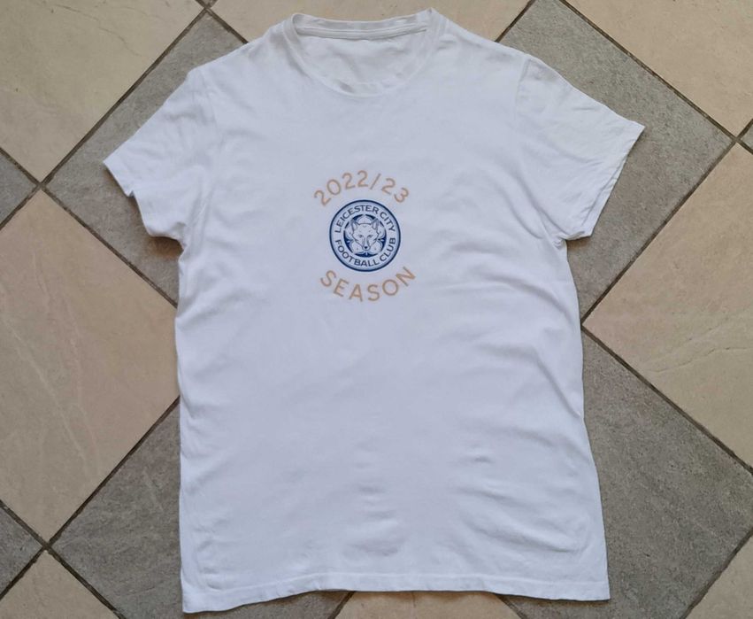 Футболка ФК Лестер Англія Leicester City Season 2022/23 біла з бавовни