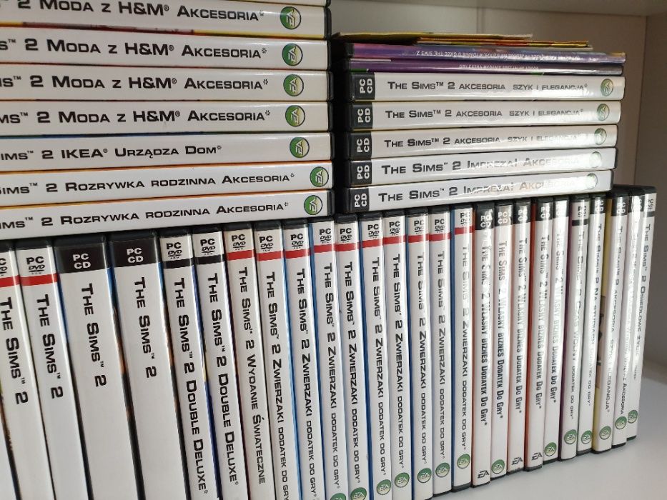 The Sims 2 II i wszystkie dodatki wydanie polskie PC PL akcesoria