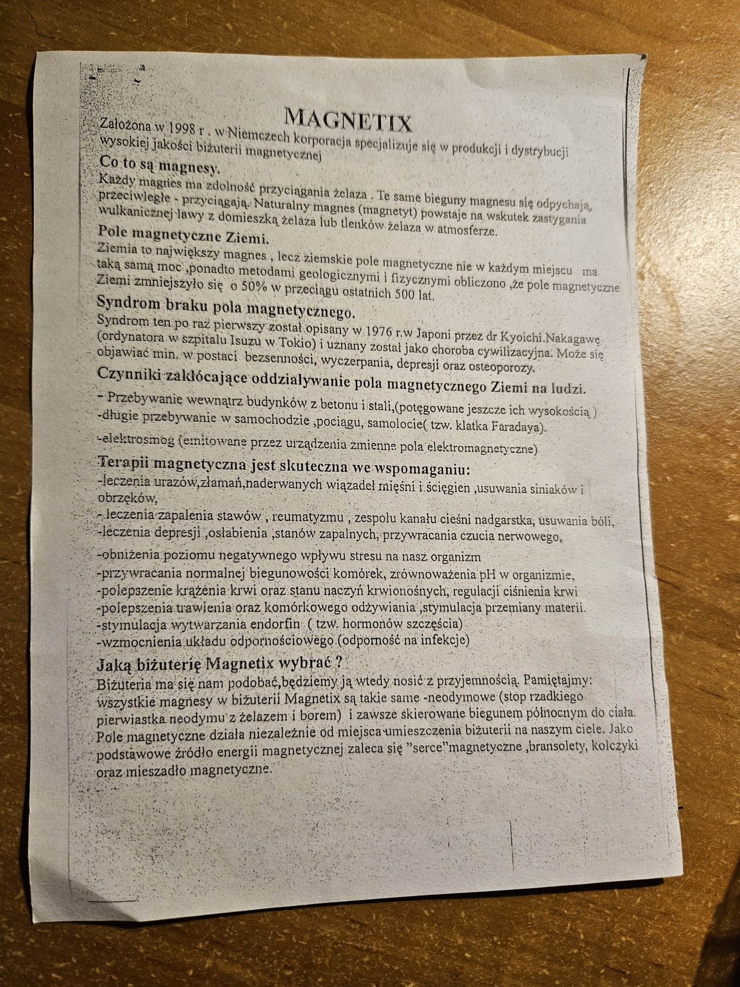 Poduszki magnetyczne do magnetoterapii firmy Magnetix Wellness z De