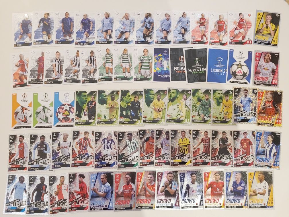 Lote Cartas Match Attax Extra 24/25