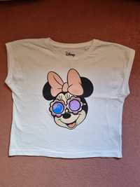Śliczny letni t-shirt dla dziewczynki Myszka Minnie Reserved roz.122