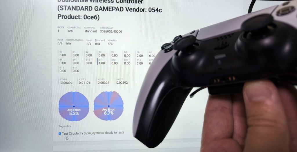 Dualsense com joysticks TMR Hallpi - 4 Paddles eXtremeRate