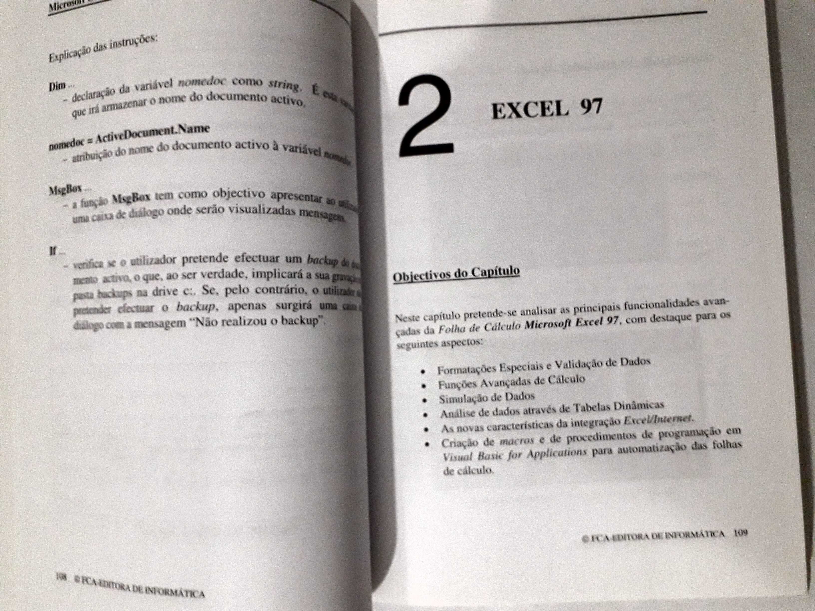 Livro Microsoft Office 97 Avançado - FCA