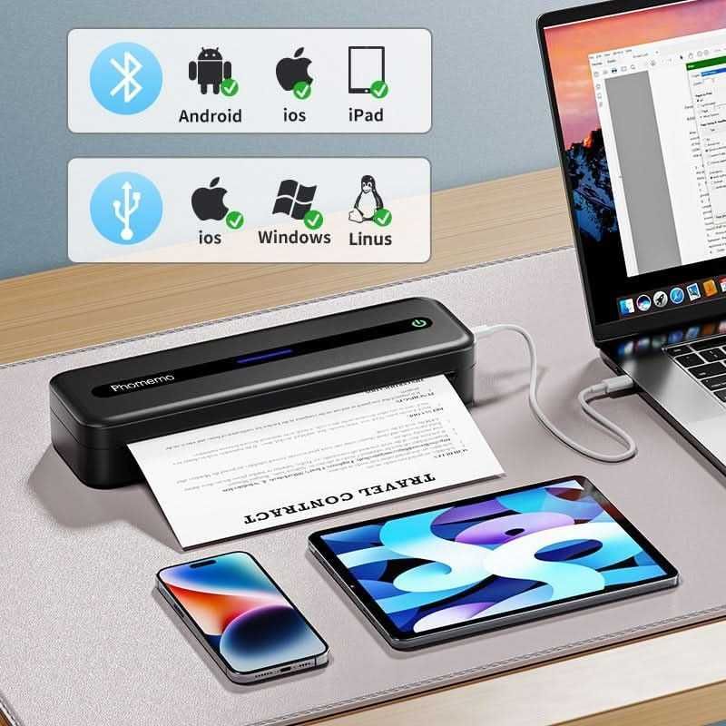 Impressora Térmica Phomemo M832 com Papel Térmico