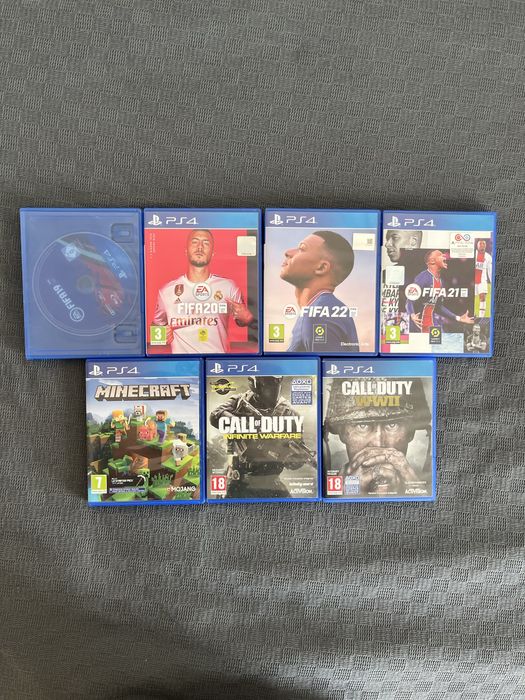 Coleção de jogos PS4
