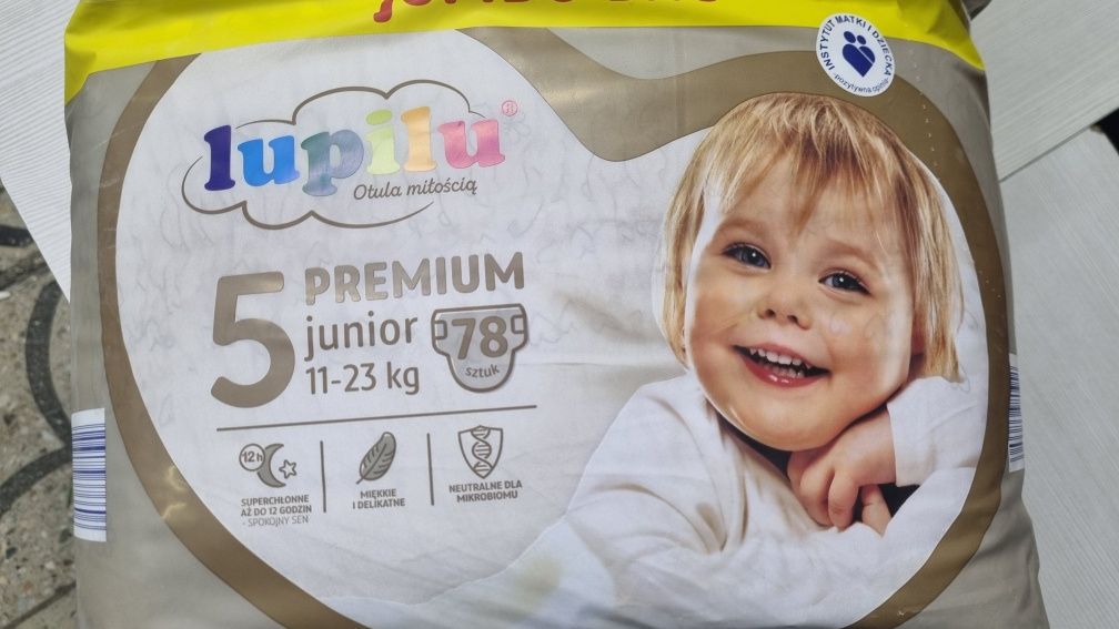 Підгузники Lupilu Premium  5 junior 78шт.