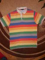 Gant meska bluzka polo w kolorowe paski r. L