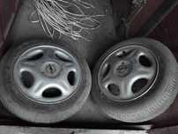 2szt opony alufelgi koła R14 4x100 do przyczepki Opel Corsa