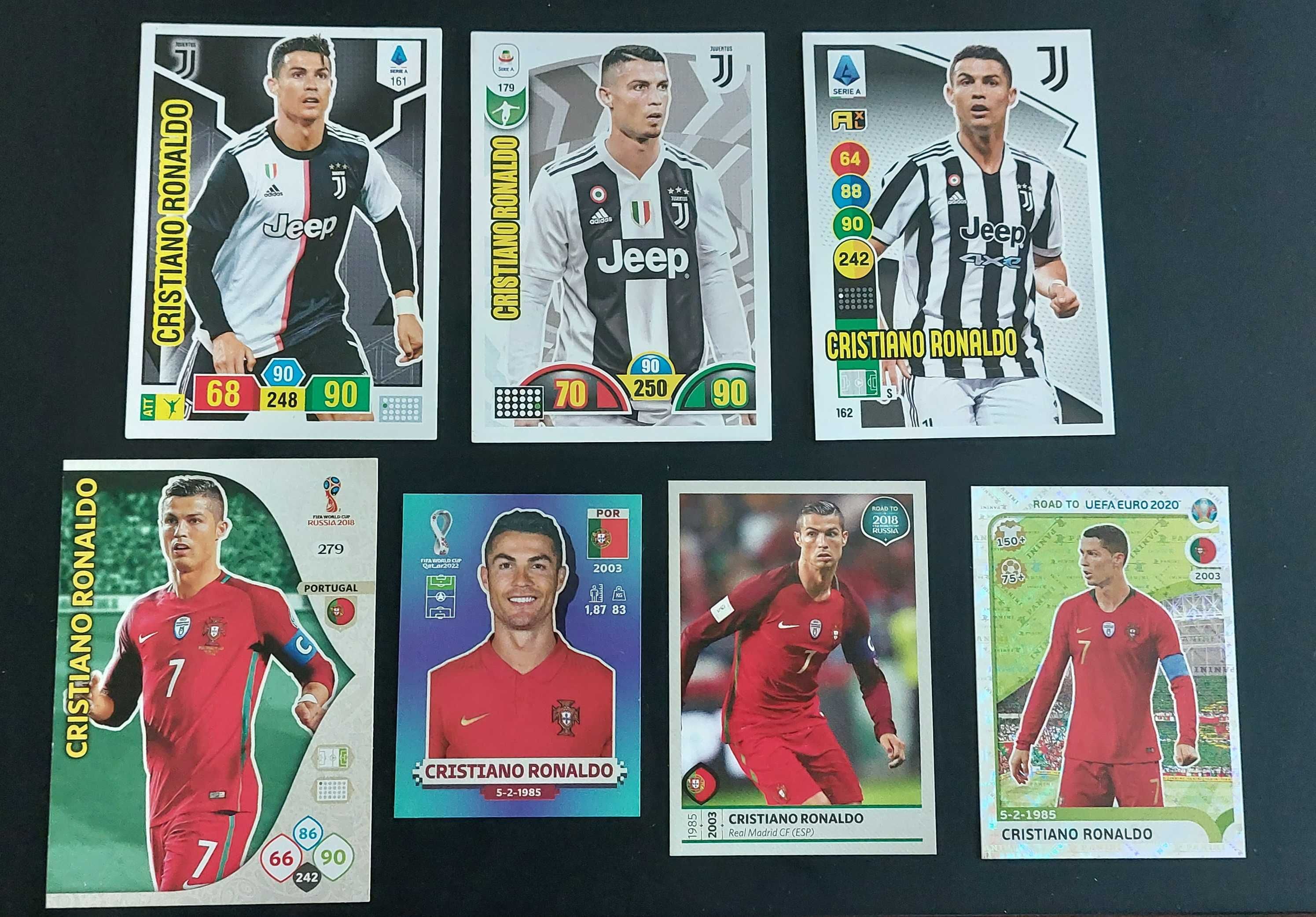 Cristiano Ronaldo Cards&Cromos: Juventus & Portugal (ler descrição)