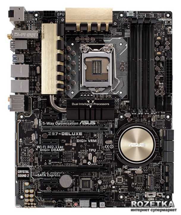 ЛУЧШАЯ Материнская плата Asus Z97-Deluxe (s1150, Intel Z97) апгрейд