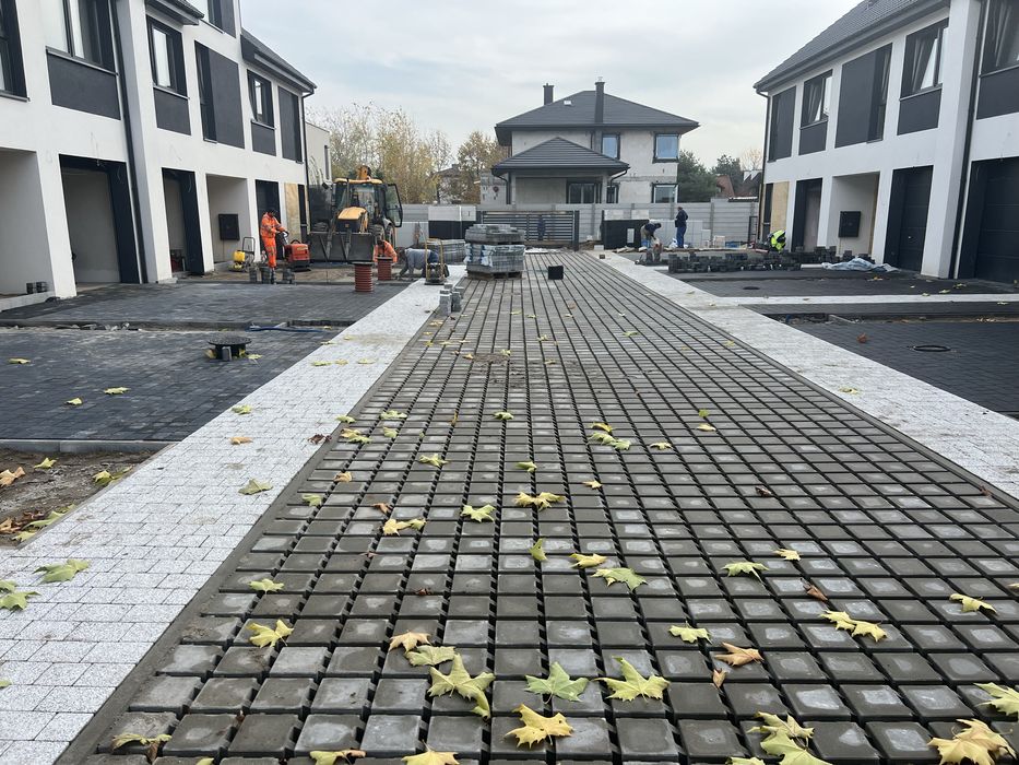 Układanie kostka brukowa schody taras chodnik brukarstwo artystyczne