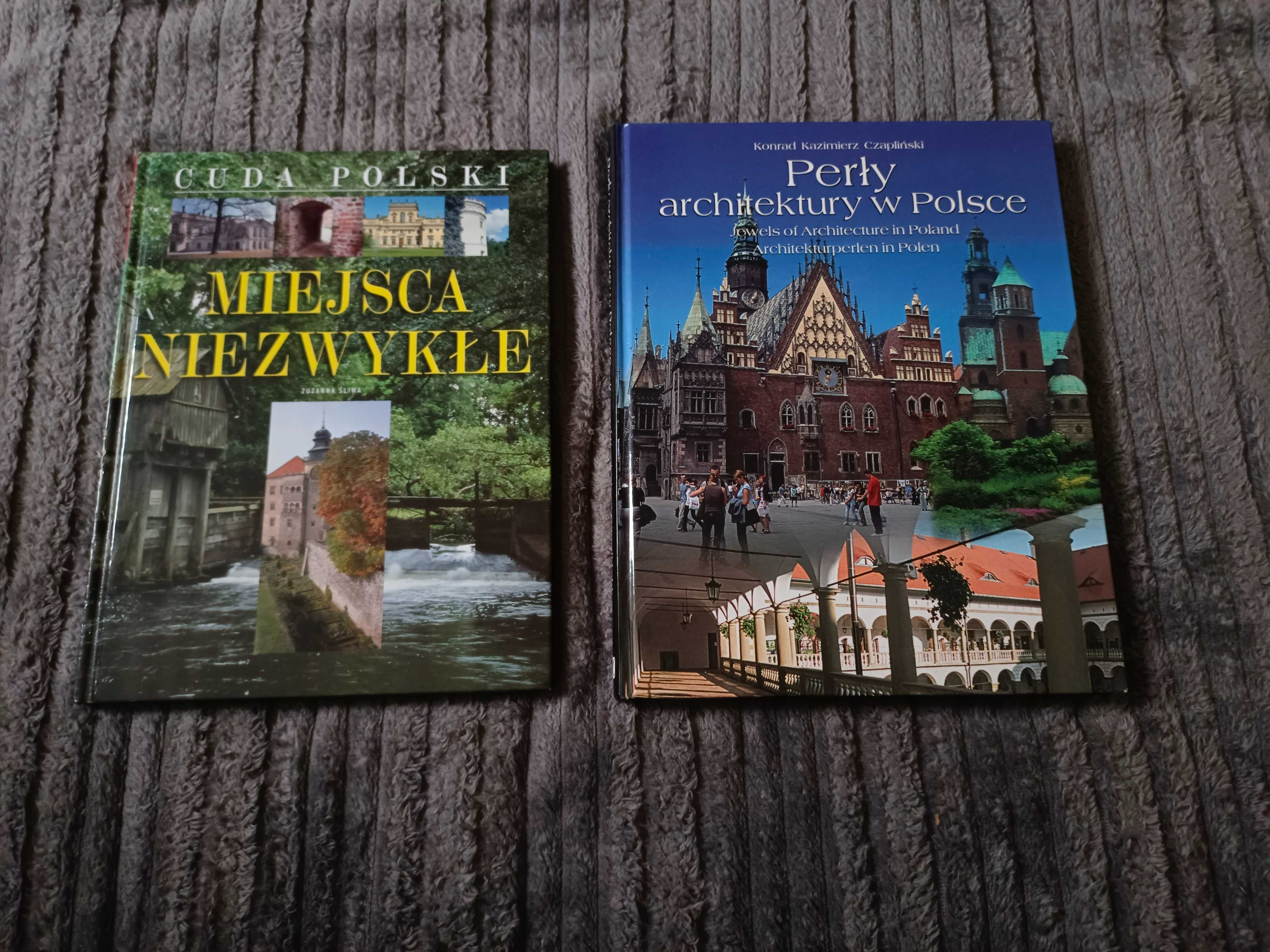 Zestaw książek- Perły architektury w Polsce i Miejsca Niezwykłe