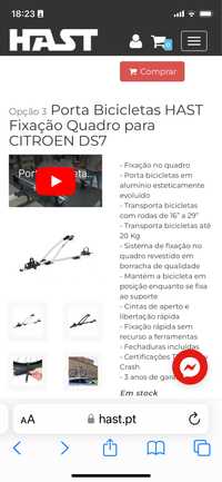 Porta bicicletas DS7