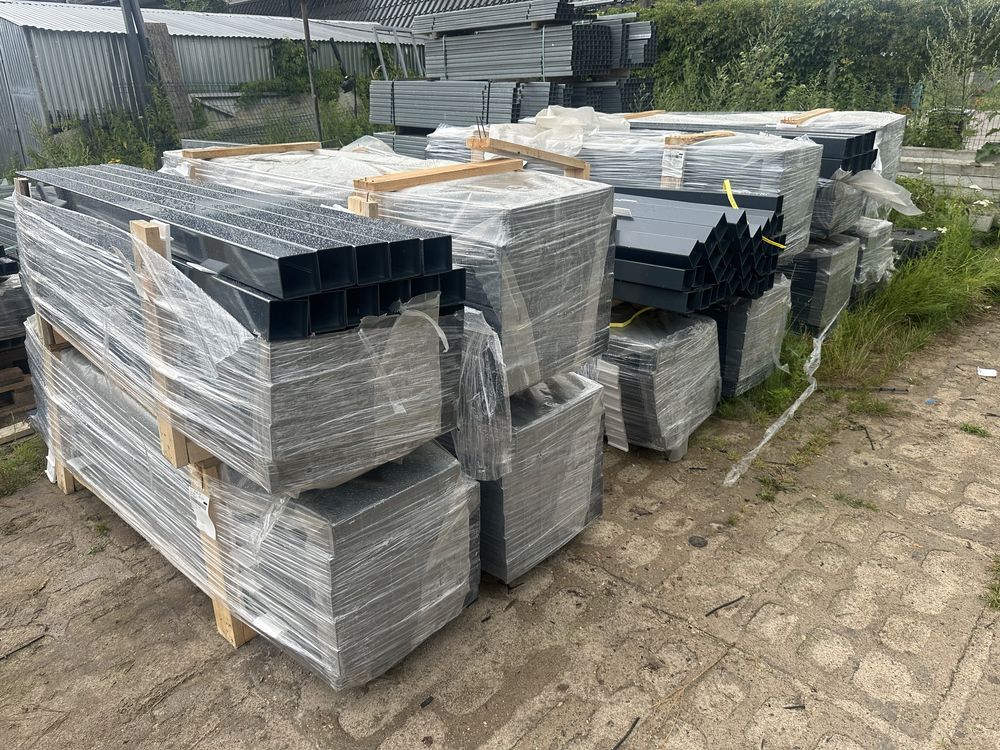 Słupki ocynkowane + malowane proszkowo 60x40 60x60 80x80 100x100 TANIO
