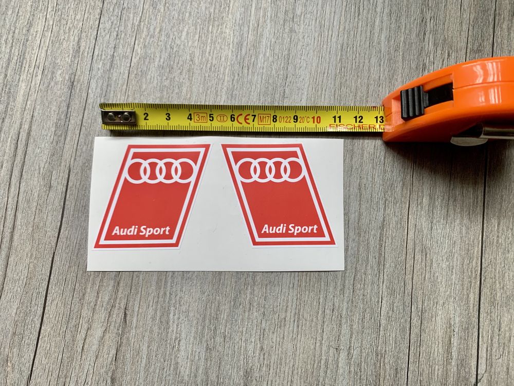 2x Audi Sport logo vinyl / autocolante