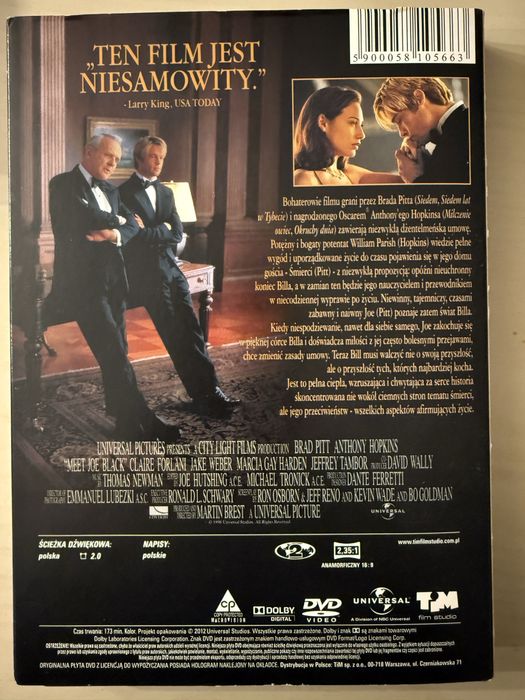 Joe Black film na DVD klasyka kina