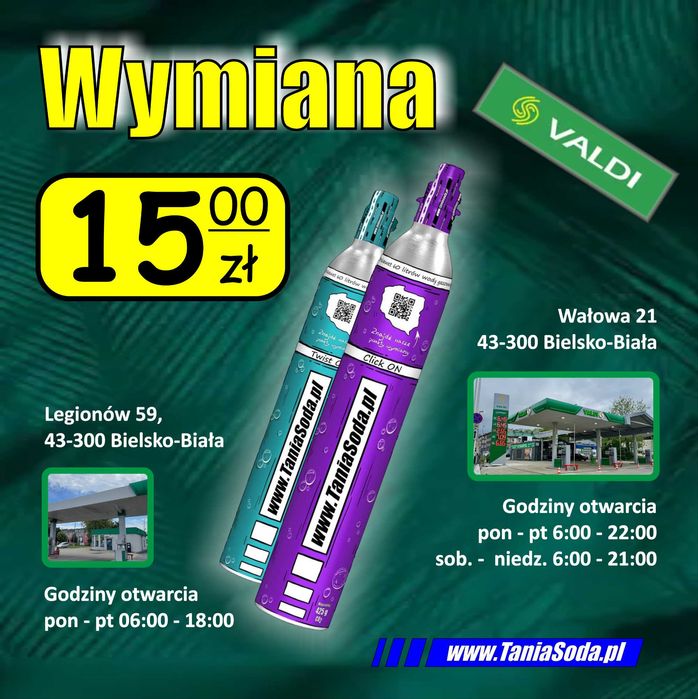 Gaz Soda CO2 425g do saturatorów Stream quick on twist on connect