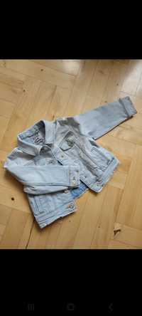 Kurtka jeansowa katana dziewczęca rozmiar 92 C&A jasna