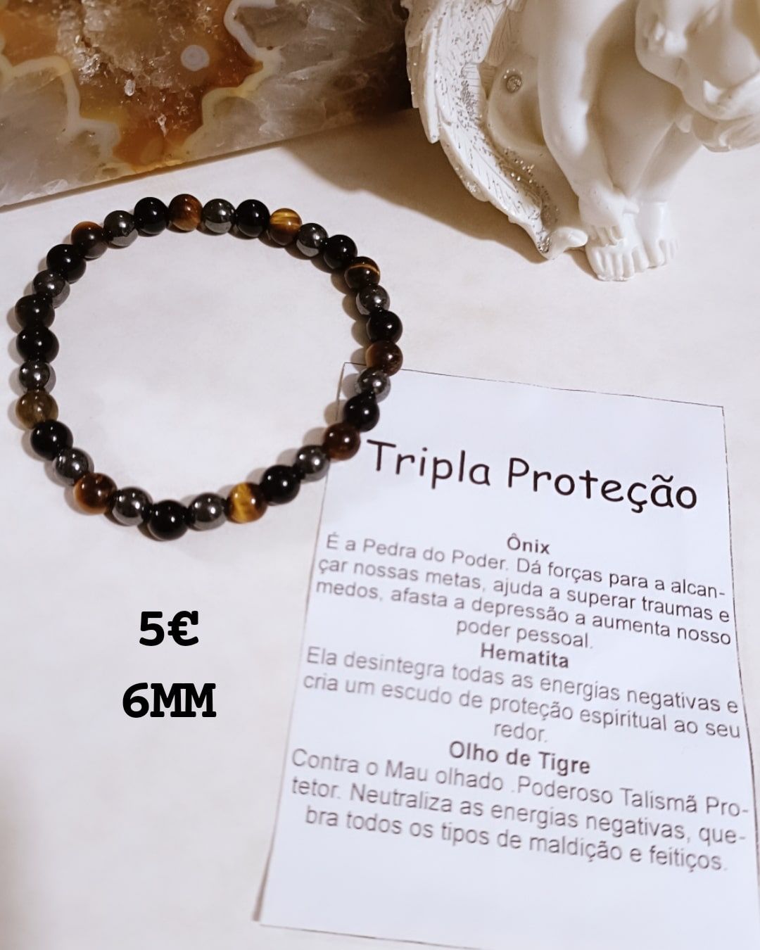 Pulseiras em pedra Naturais