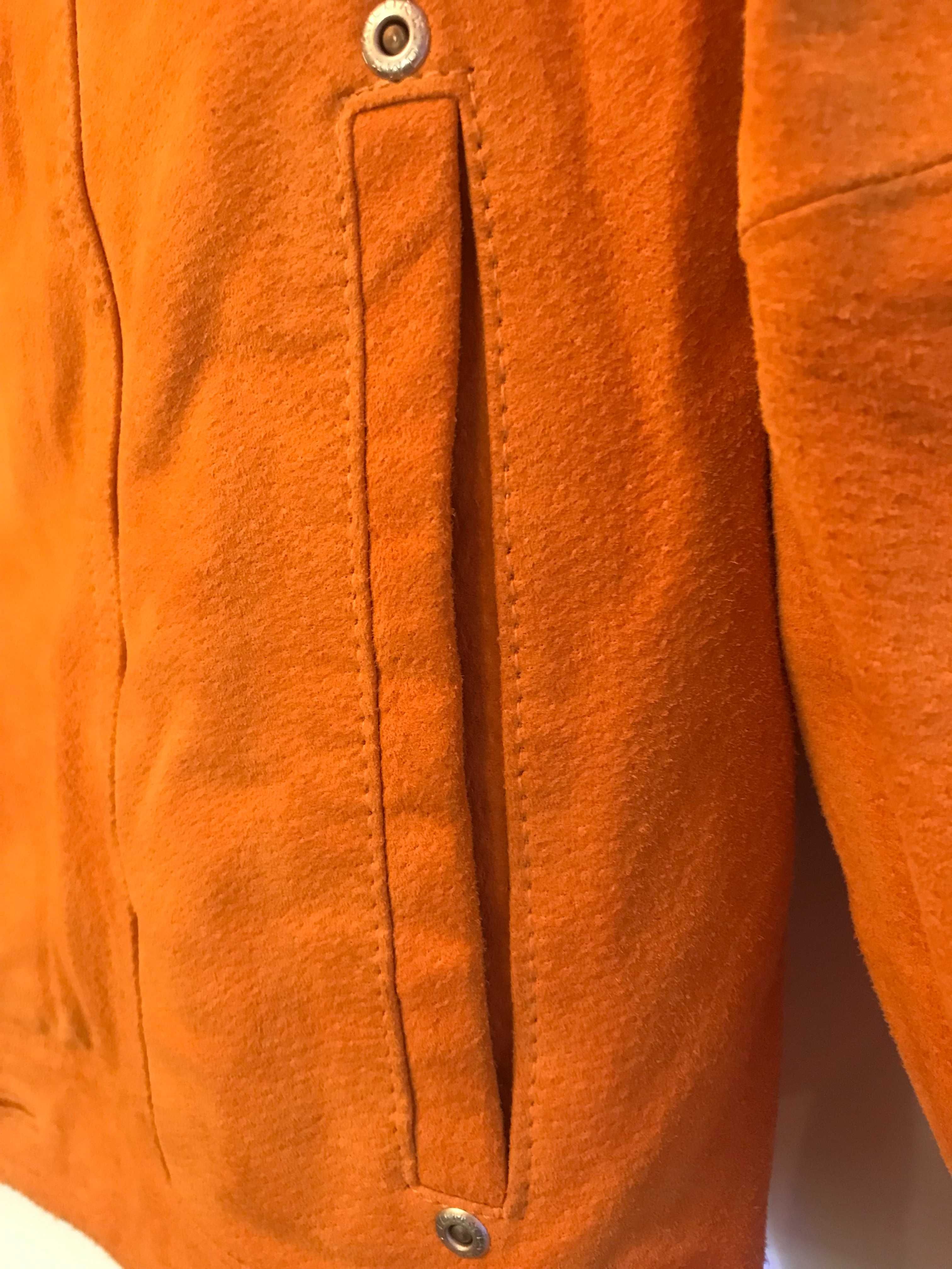 Skórzana kurtka Tom Tailor w kolorze miodowym rozmiar unisex