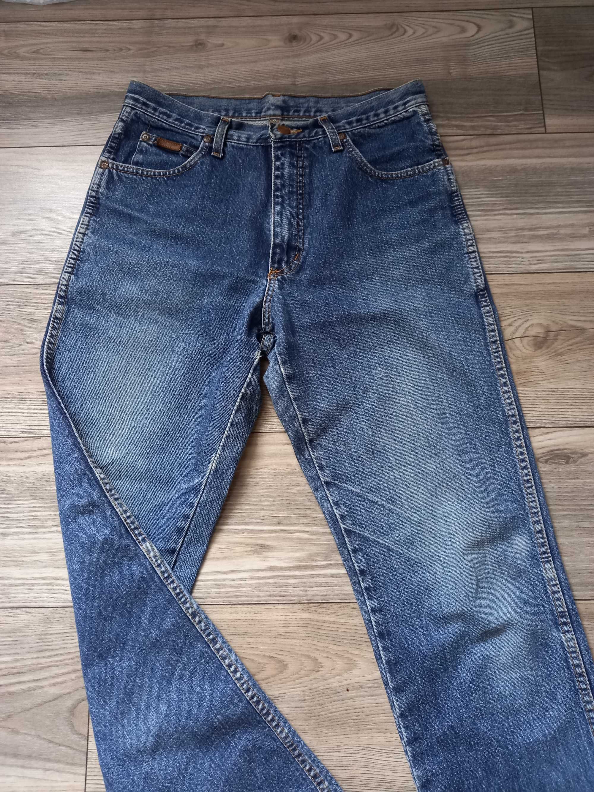 WRANGLER W29 M/L 38/40 wysoki stan oryginalne szerokie nogawki