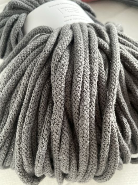 3 motki sznurkow bawelninych 5mm 100m szare /antracyt