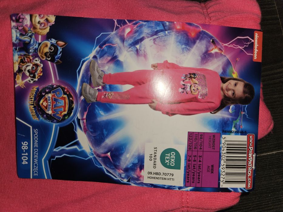 Spodnie dziewczęce Psi Patrol