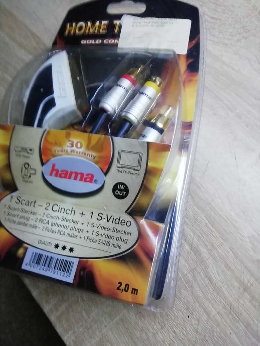 Аудіокабель новий запакований hama