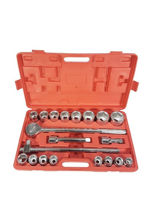 Klucze Nasadowe 21El. 3/4 Duże Nasadki Zestaw Tir Bus Ciągnik 6 Kątne