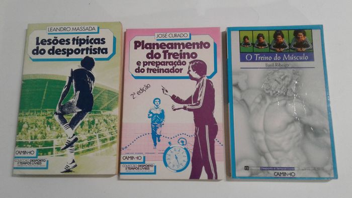 Livros sobre desporto (Lesões, Cultura Física, Planeamento do treino )