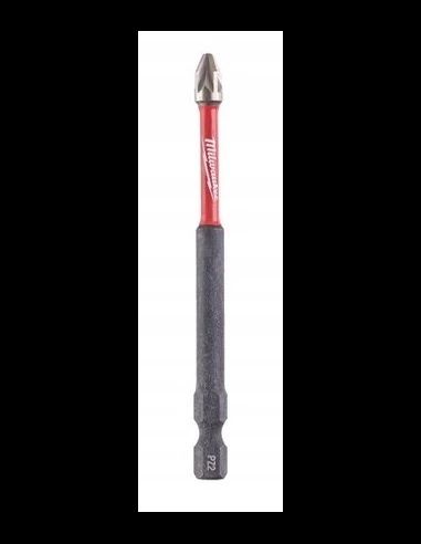 bity udarowe PZ2 x 90 mm - MILWAUKEE - Shockwave - 3 sztuki