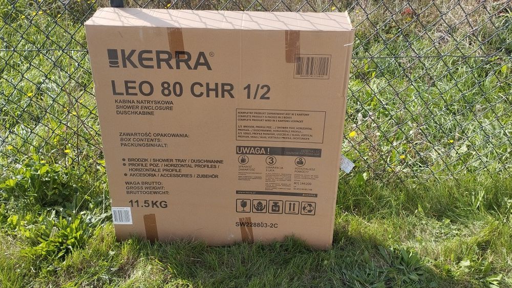 Brodzik narożnikowy 80 12.5cm wysoki NOWY