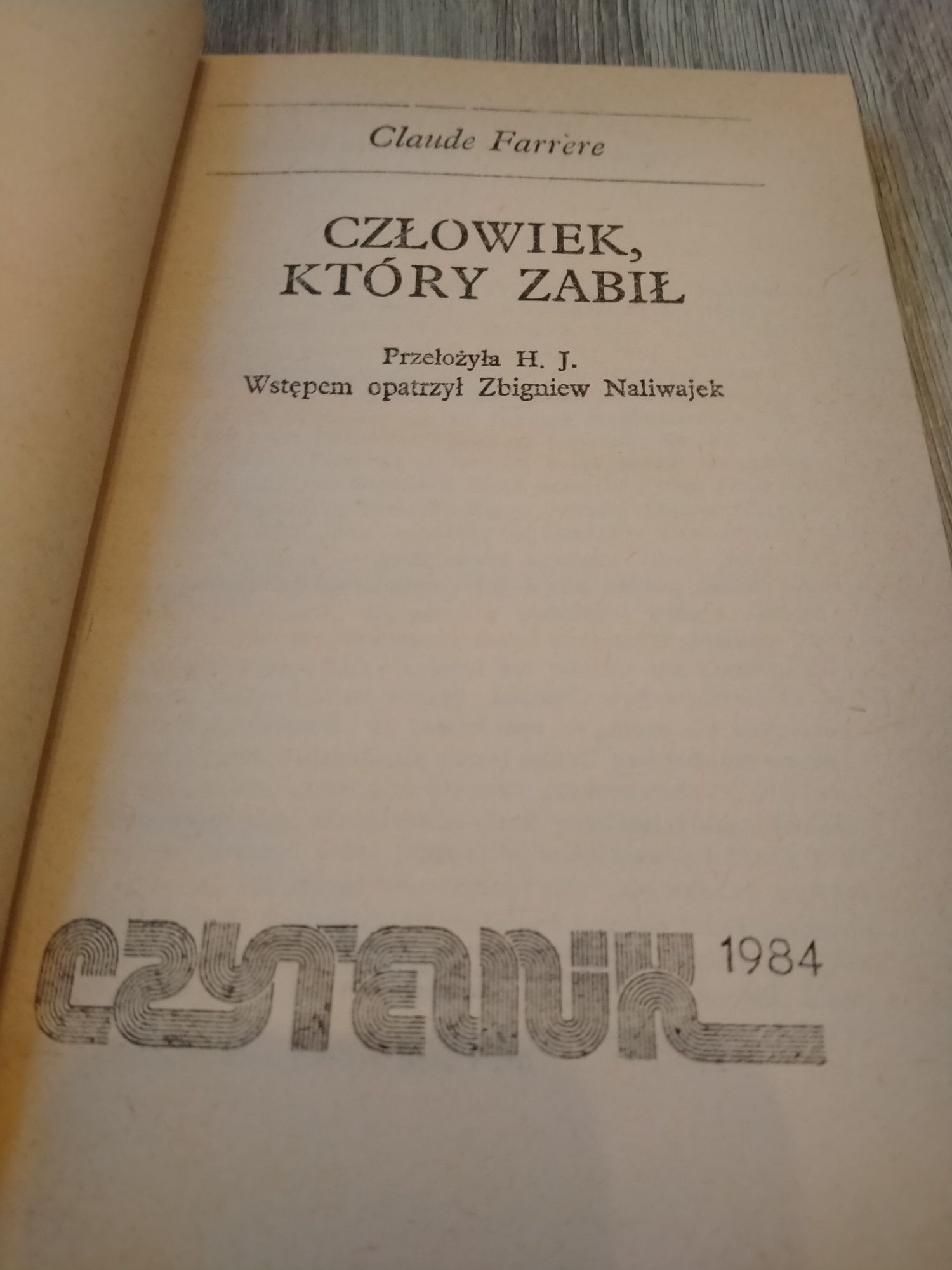 Claude Farrère Człowiek który zabił