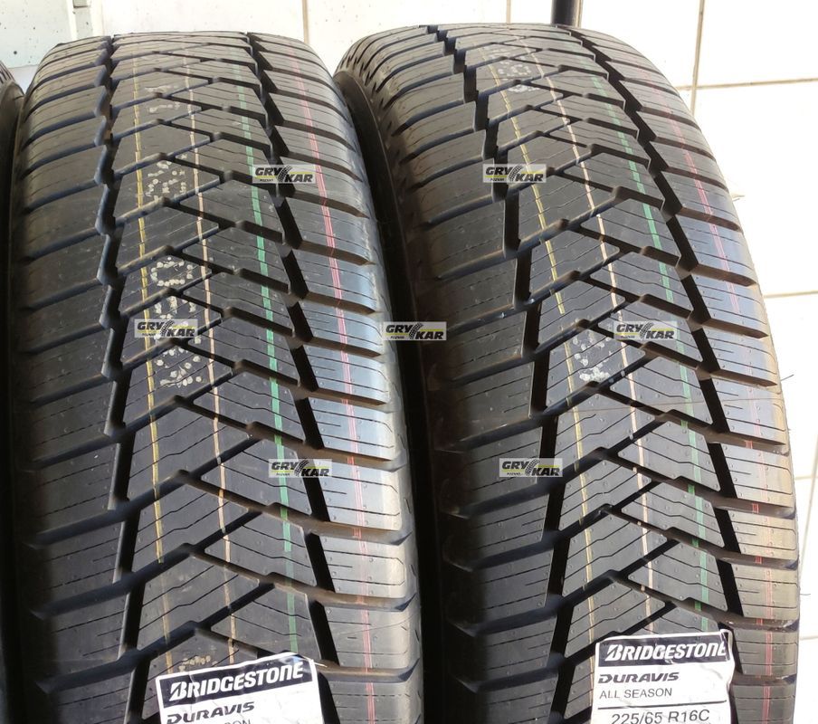 2x 225/65r16c Bridgestone Duravis AllSeason C/A/72dB 2 lata gwarancji
